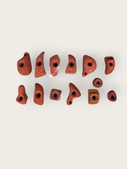 HRT Bouldergriffe, Klettergriffe Set rot Set B