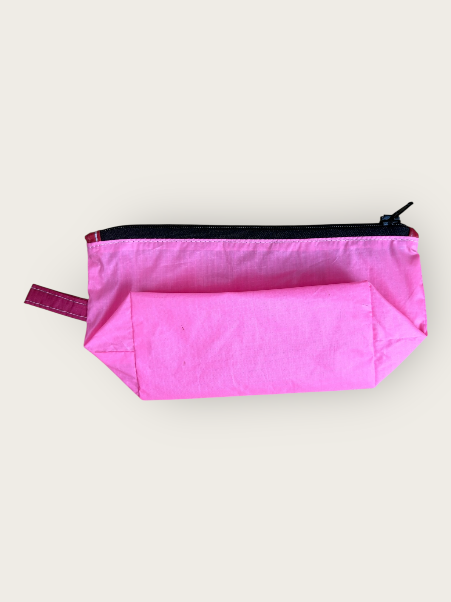 small upcycled toiletry bag