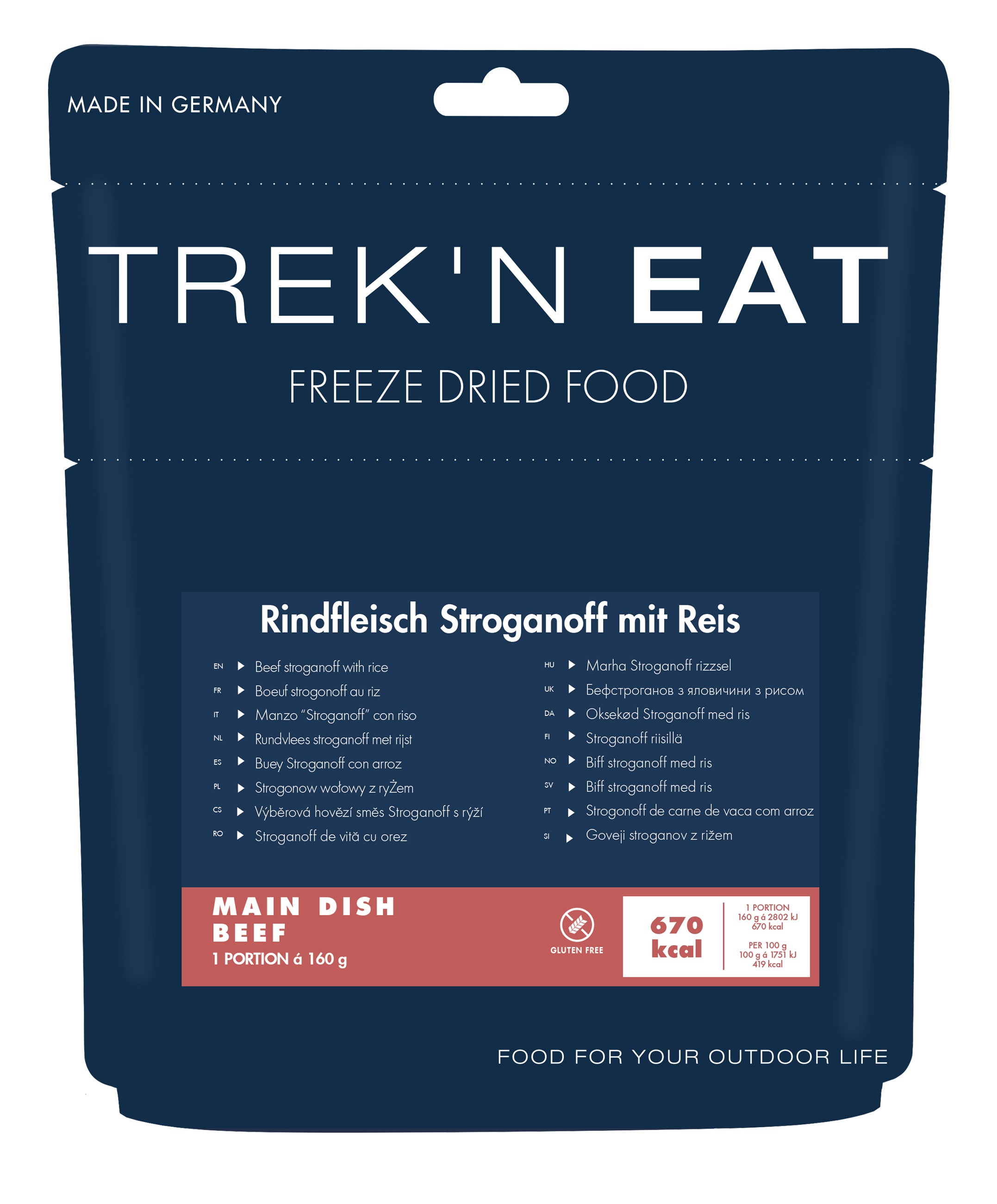 Trek'n Eat Rindfleisch Stroganoff mit Reis