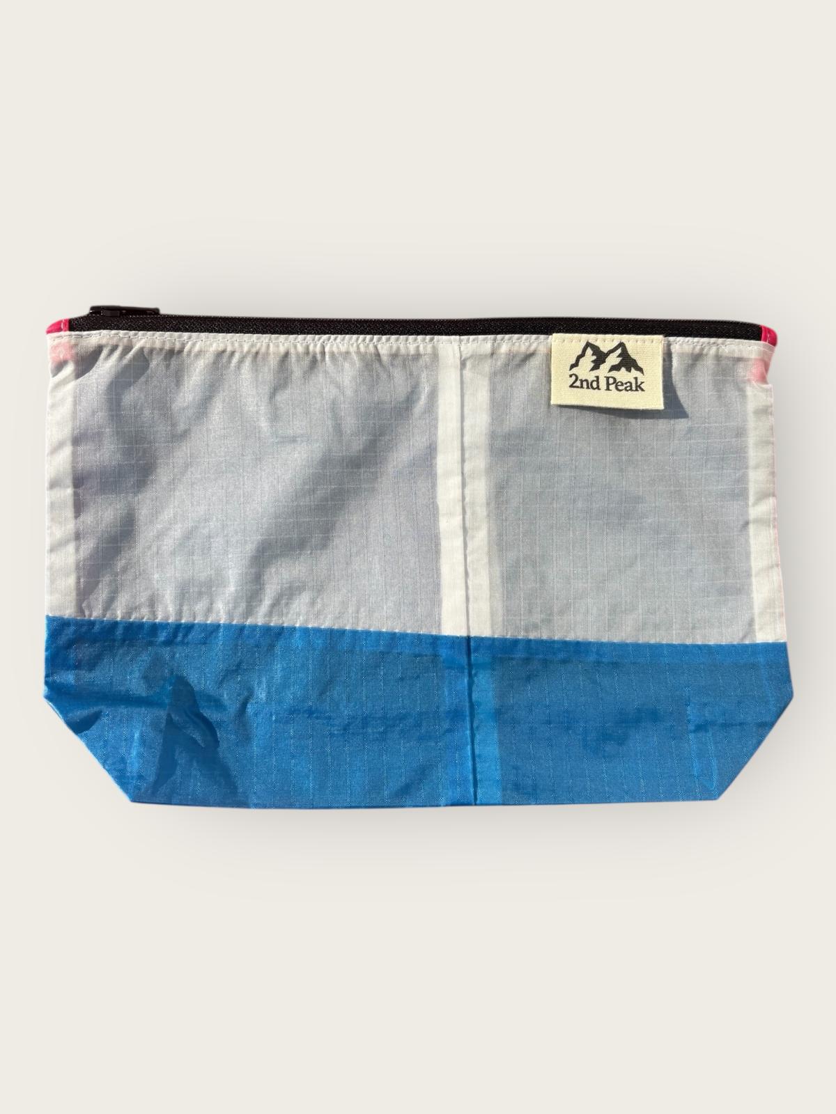 Large upcycled toiletry bag