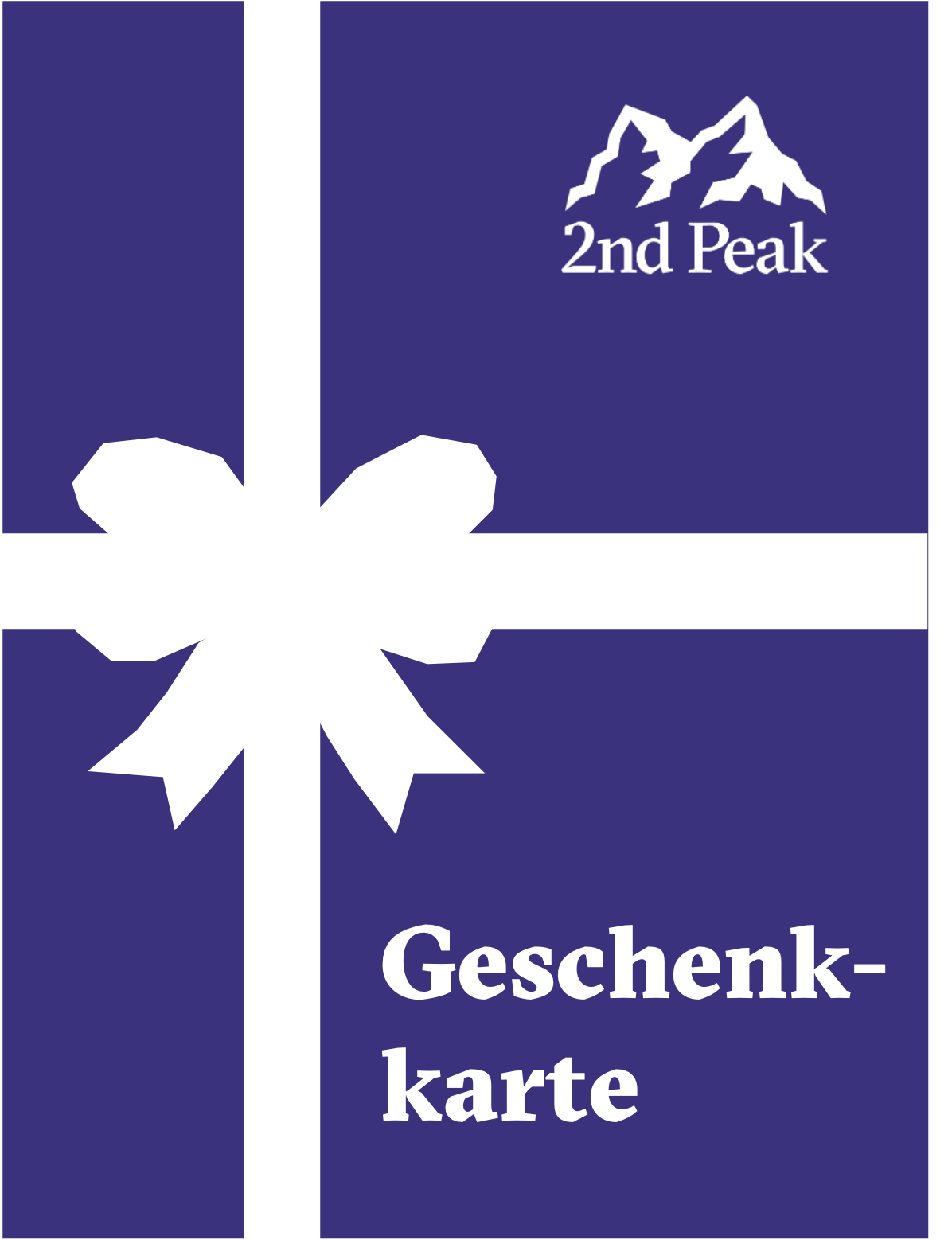 2nd Peak-Geschenkgutschein