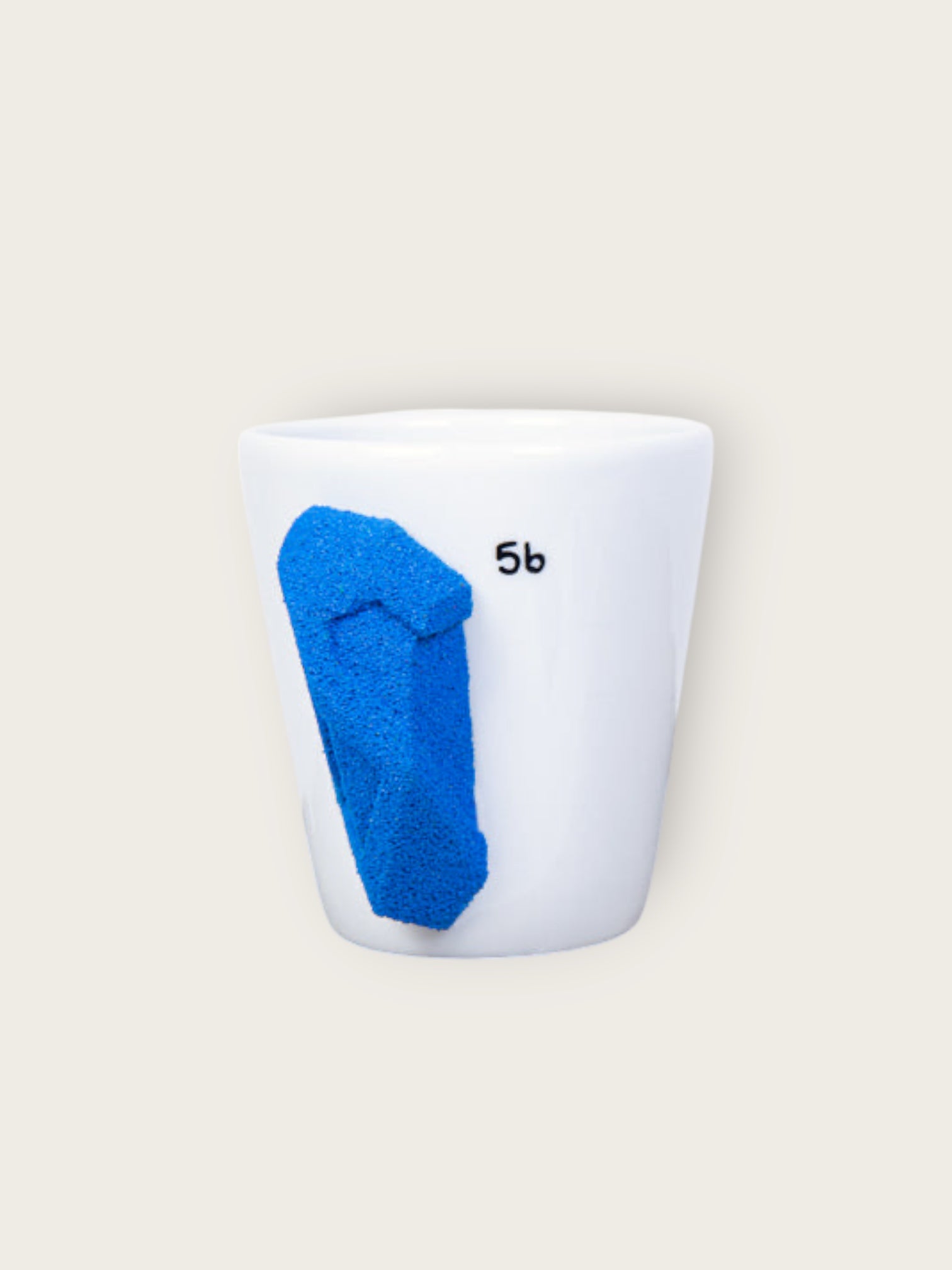 Klettertasse Kaffee Fingerbeisser 5b