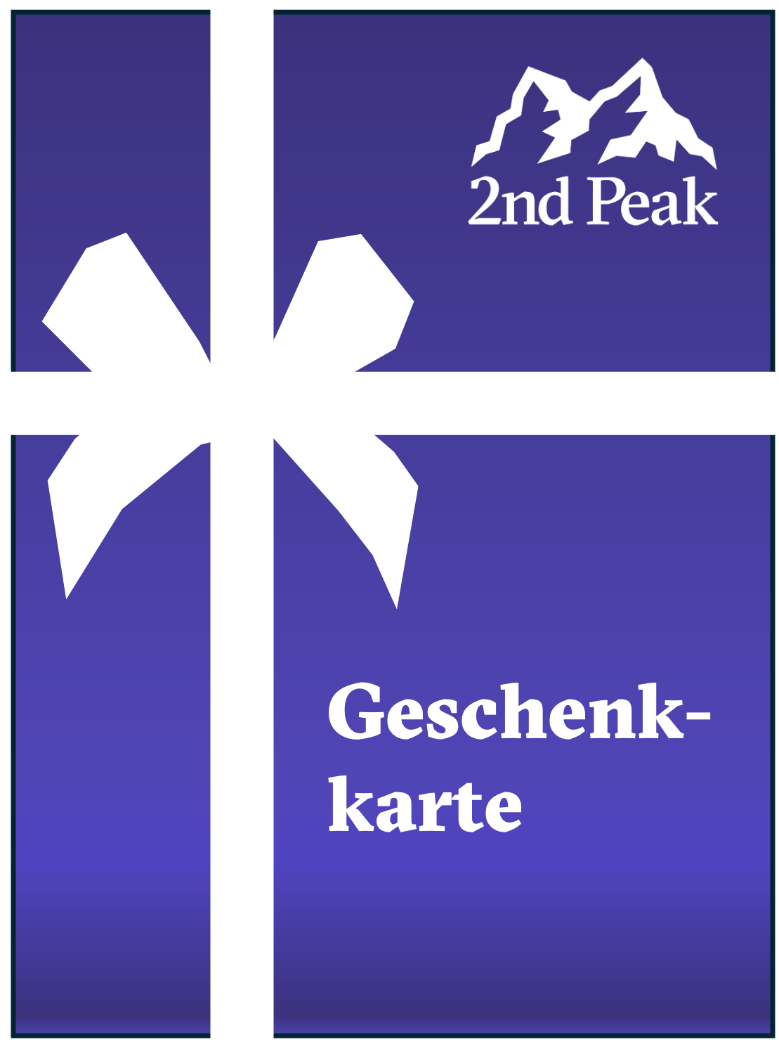2nd Peak-Geschenkgutschein