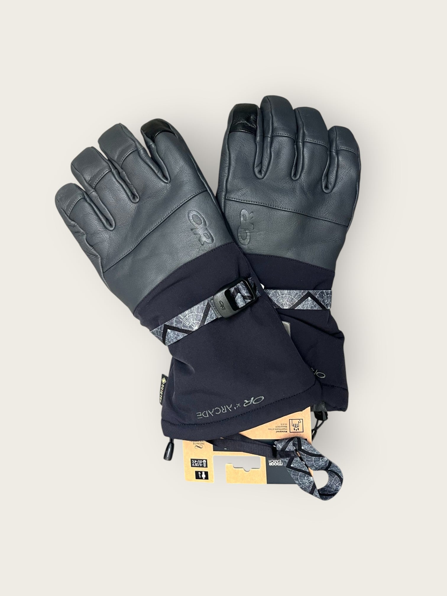 OXFORD Handschuhe, 2er Set, Schwarz, Größe L/XL – Wasserabweisend & Robust