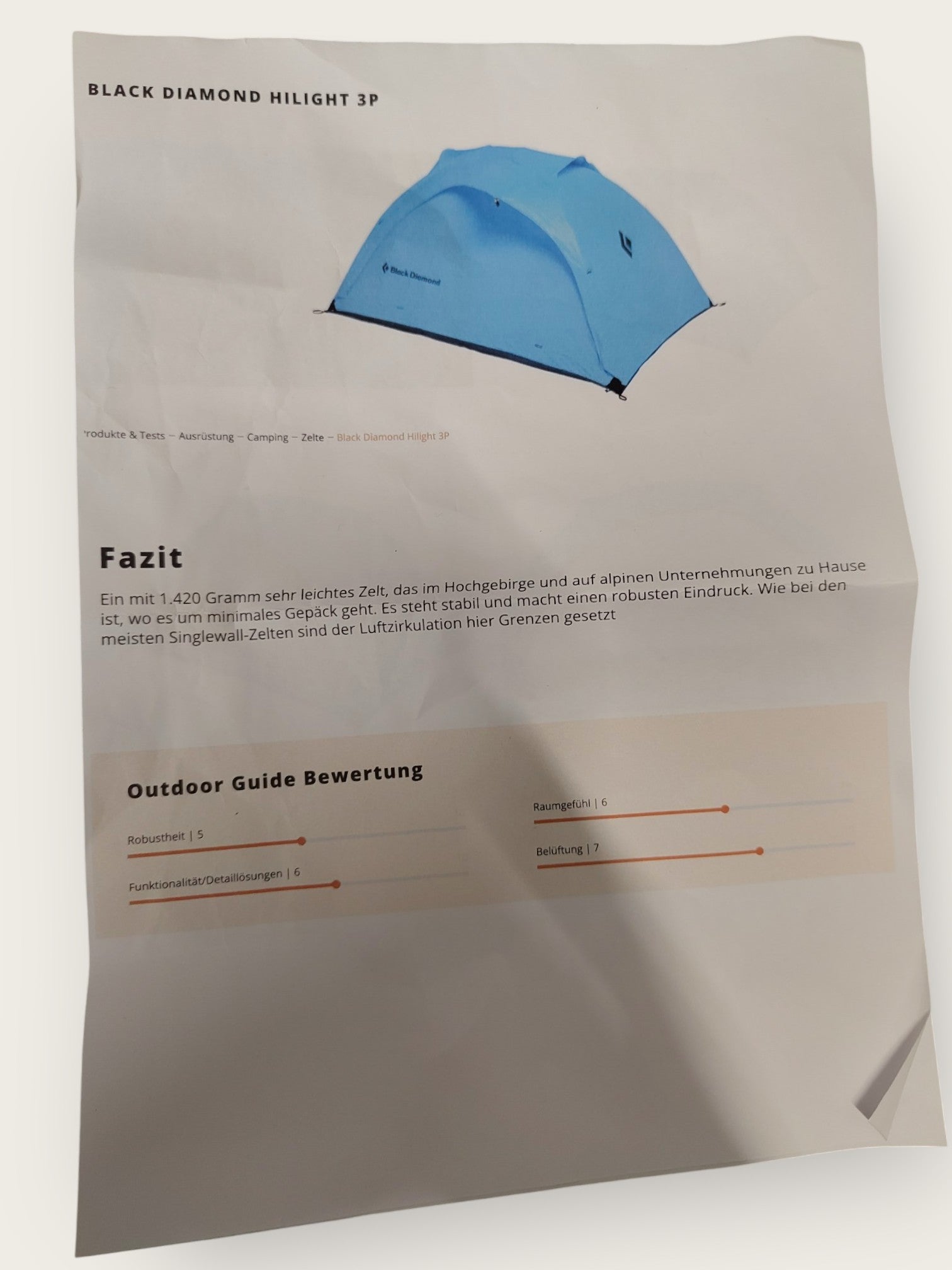 Black Diamond (3-Personen)-Zelt