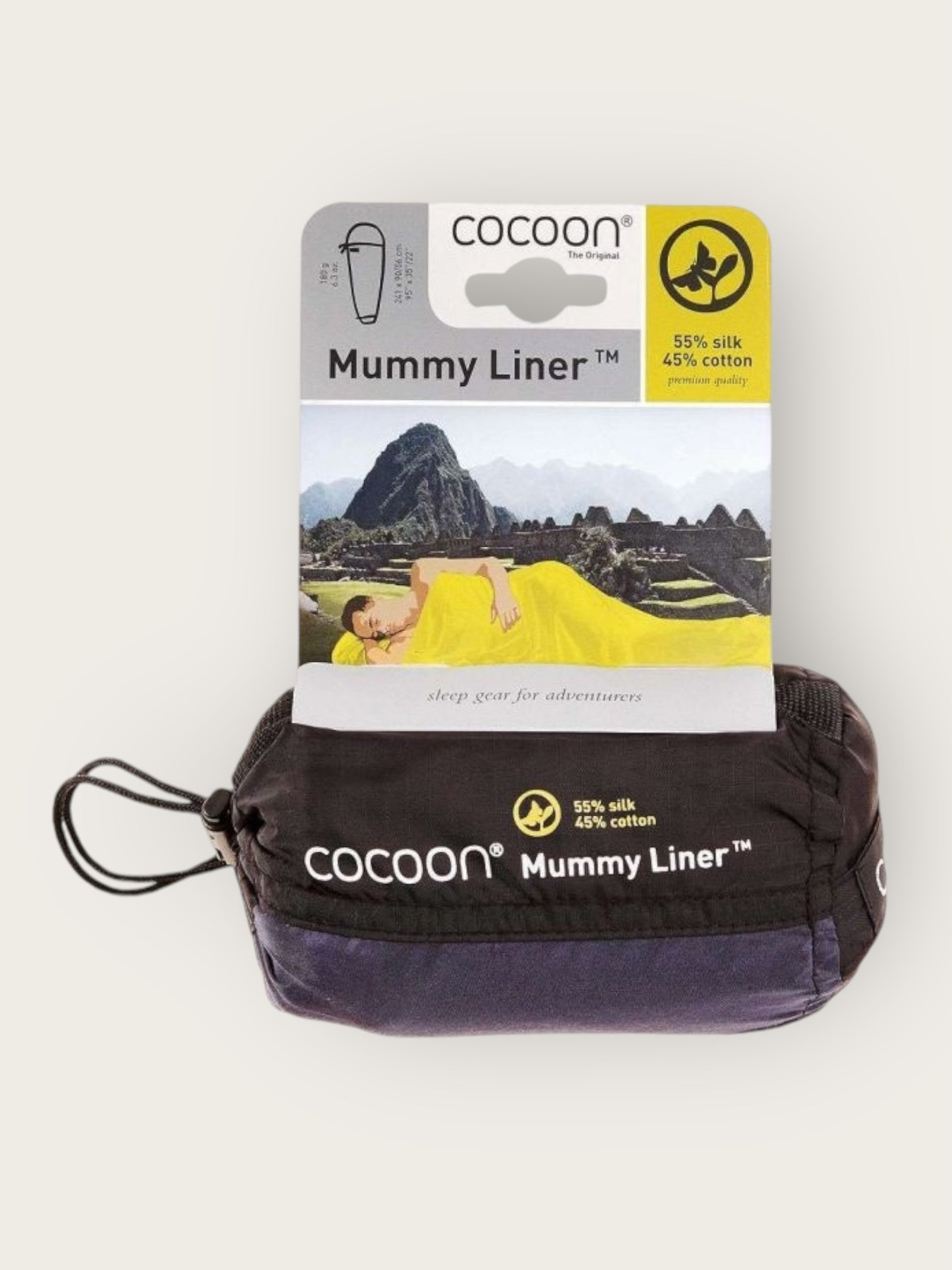 Cocoon Mummy Liner 55% Silk - 45% Cotton