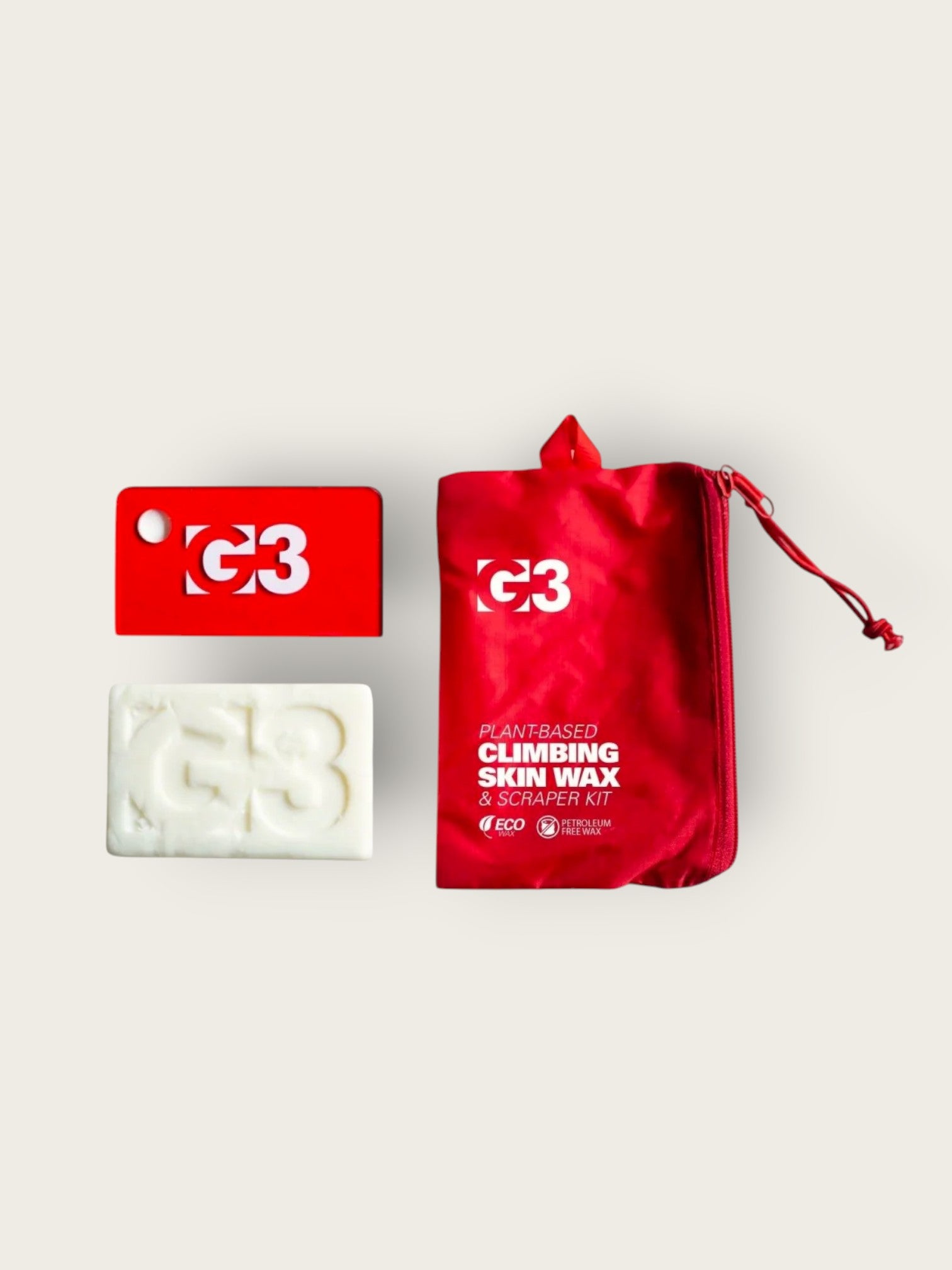 G3 Imprägnierwachs und Schaber für Skifelle